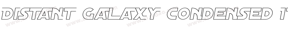 Distant Galaxy Condensed Italic字体转换